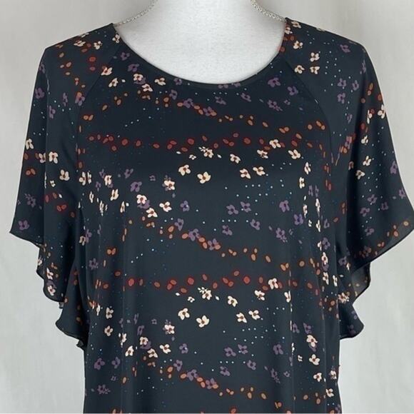 Cabi Gray Floral Cottage Office to Date Night Feminine Dress NWOT Size S - Picture 2 of 12